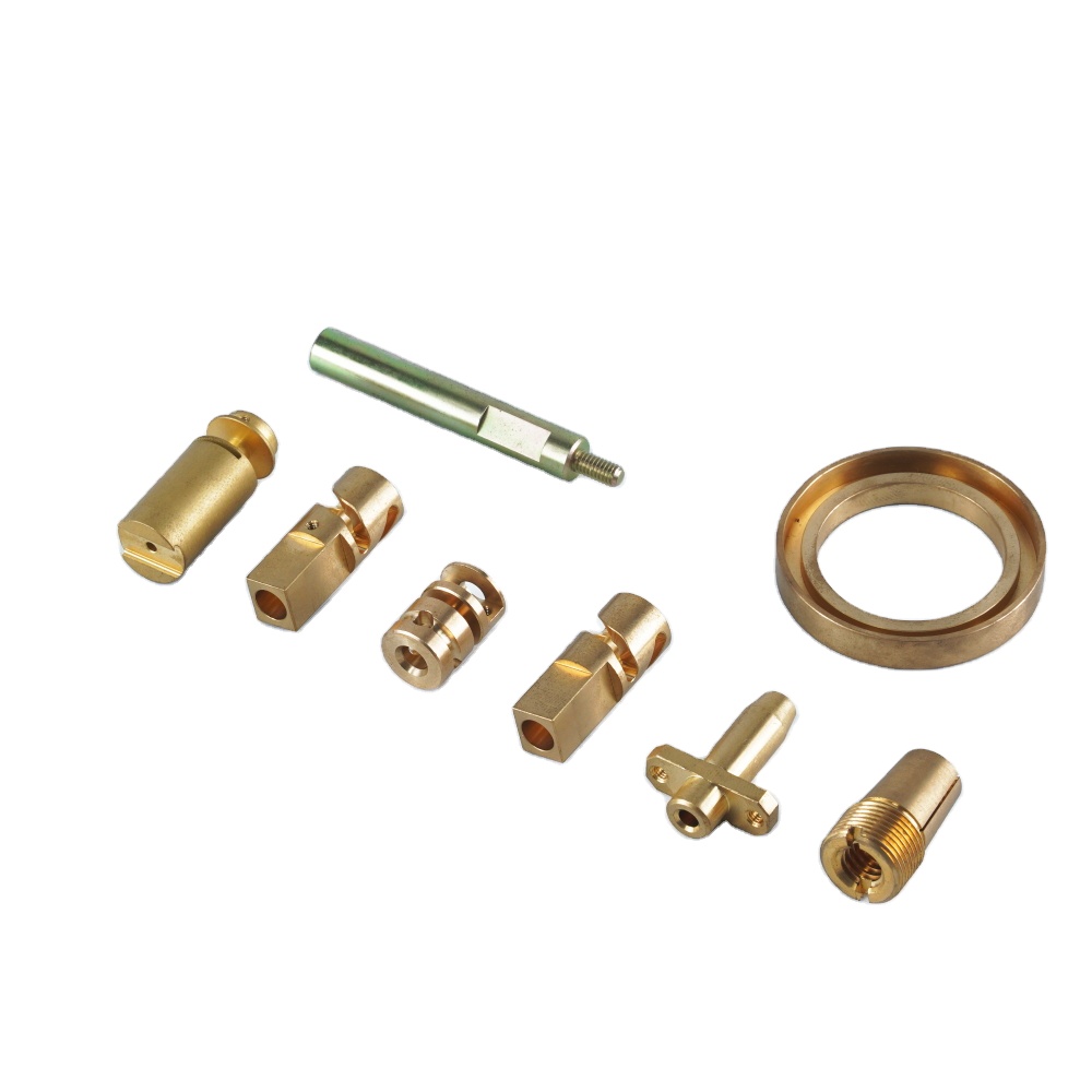 Custom 5 Axis Precision Milled Turned Machined Brass Fittings Accessories