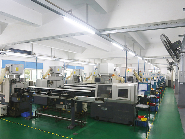 CNC automatic lathe workshop