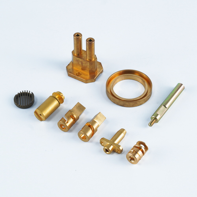 Cnc Turning Machined Processing Small Cnc Parts Brass Bush Holder